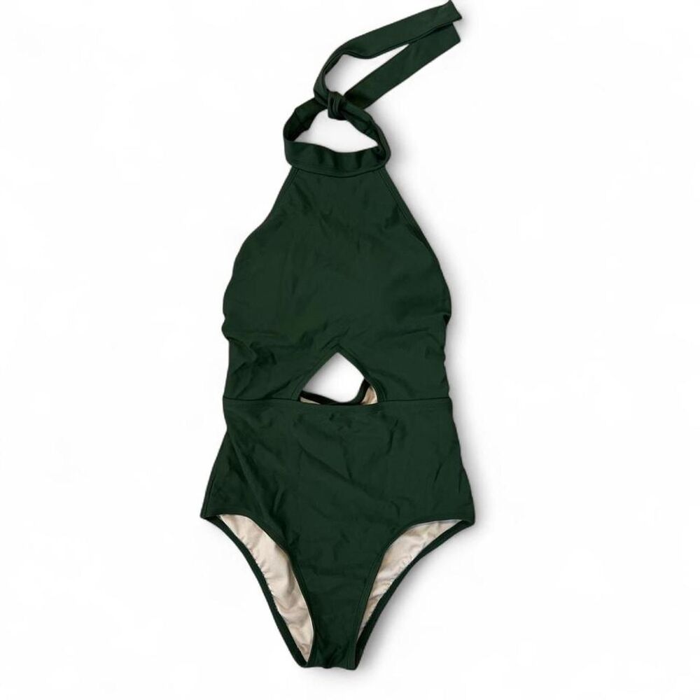 Blackbough-swim Women's Green Swimsuit-one-piece